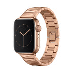 Apple Watch Bracelet in Alloy, Geometric Links, Luxurious Finish, Adjustable, for Women, Gisca Model