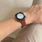 Apple Watch Bracelet, contrasting stitching, ardillon buckle, saddle style, Ermia model