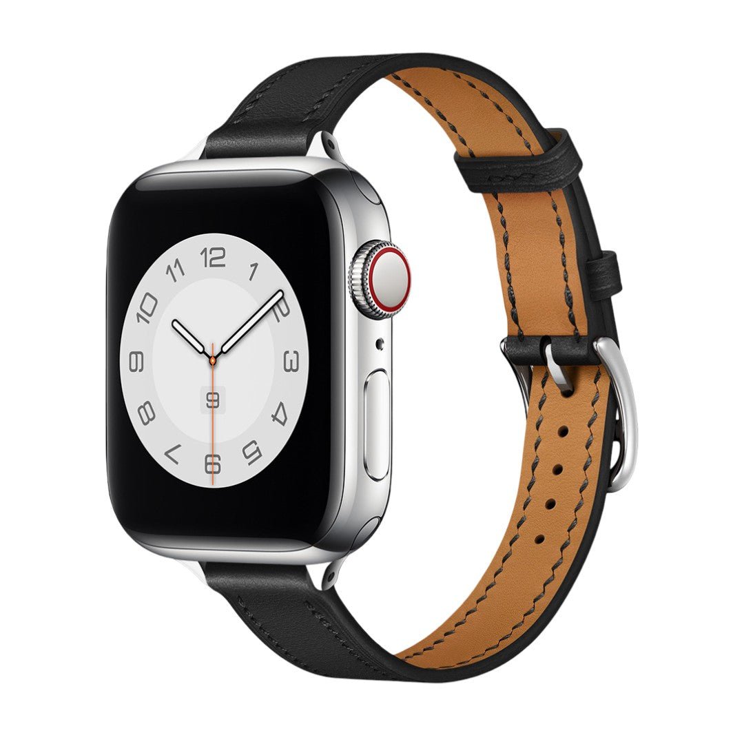 Apple Watch Bracelet, contrasting stitching, ardillon buckle, saddle style, Ermia model