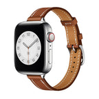 Apple Watch Bracelet, contrasting stitching, ardillon buckle, saddle style, Ermia model