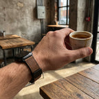 Apple Watch Bracelet, silicone and leather-look, magnetic clasp, Kaelith model