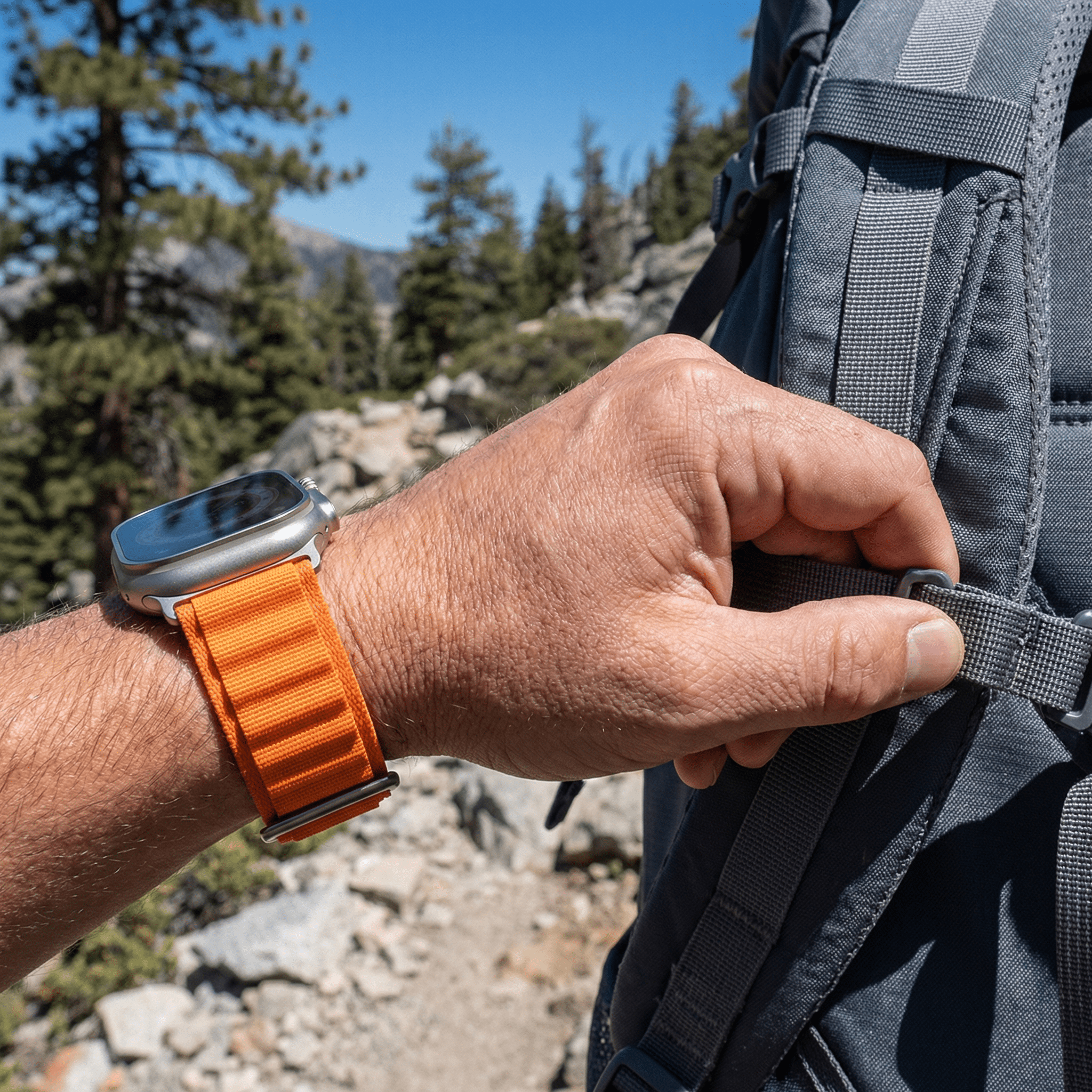 Apple Watch Bracelet, nylon with alpine buckle, unisex, Zane model