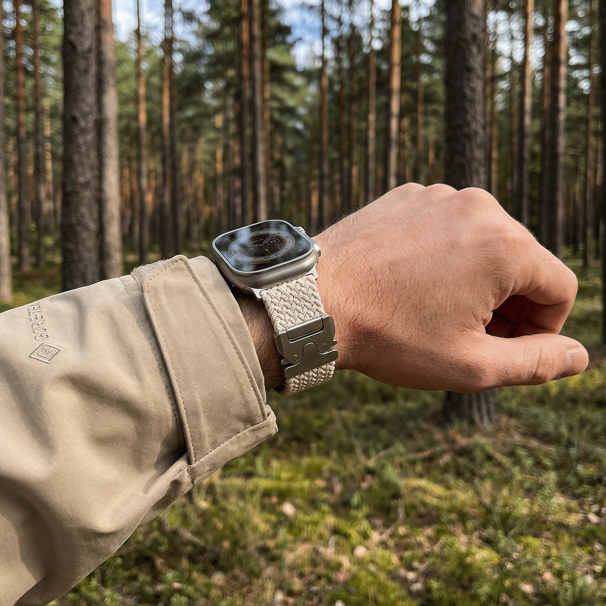 Apple Watch bracelet, nylon, unisex, tactical buckle, Raby model