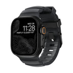 Reinforced Silicone Apple Watch Bracelet, Sturdy Buckle, Modern Look for Apple Watch 44-49mm, Sadius Model
