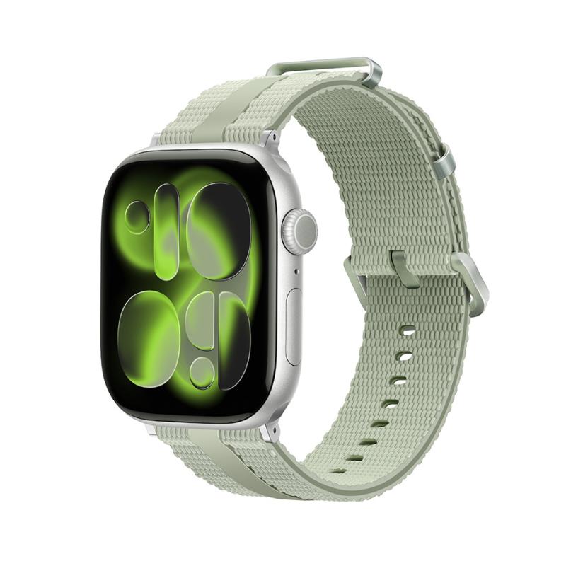 Textured Silicone Apple Watch Bracelet with a sturdy stainless steel buckle, offering absolute comfort, Guetta model