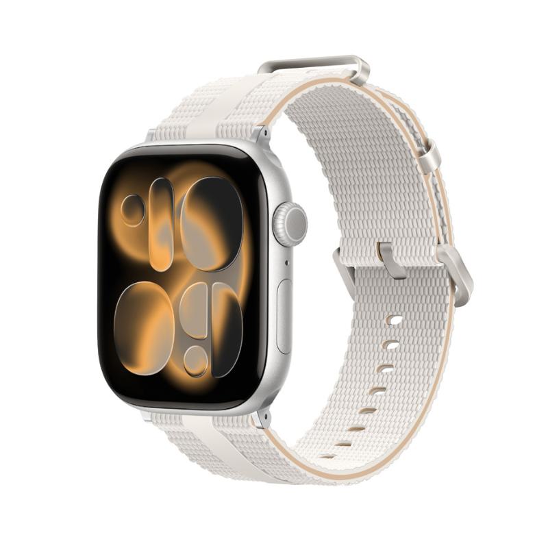 Textured Silicone Apple Watch Bracelet with a sturdy stainless steel buckle, offering absolute comfort, Guetta model