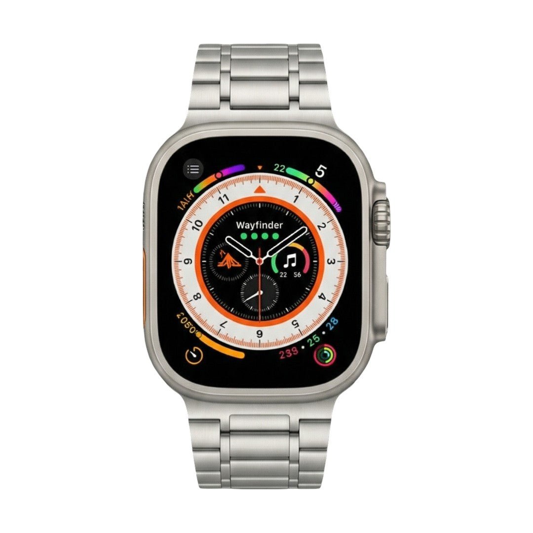 Apple Watch Bracelet in Stainless Steel, Five-Row Mesh, Magnetic Clasp, Hask Model