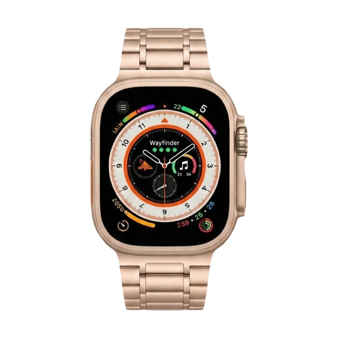 Apple Watch Bracelet in Stainless Steel, Five-Row Mesh, Magnetic Clasp, Hask Model
