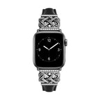 Apple Watch Bracelet, Chinese Knot Design with Zircon Setting, Smooth Strap, Celtia Model