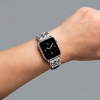 Apple Watch Bracelet, Chinese Knot Design with Zircon Setting, Smooth Strap, Celtia Model