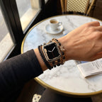 Multi-strand Apple Watch Bracelet, adjustable link design with butterfly charm, chic and elegant, Zoune model