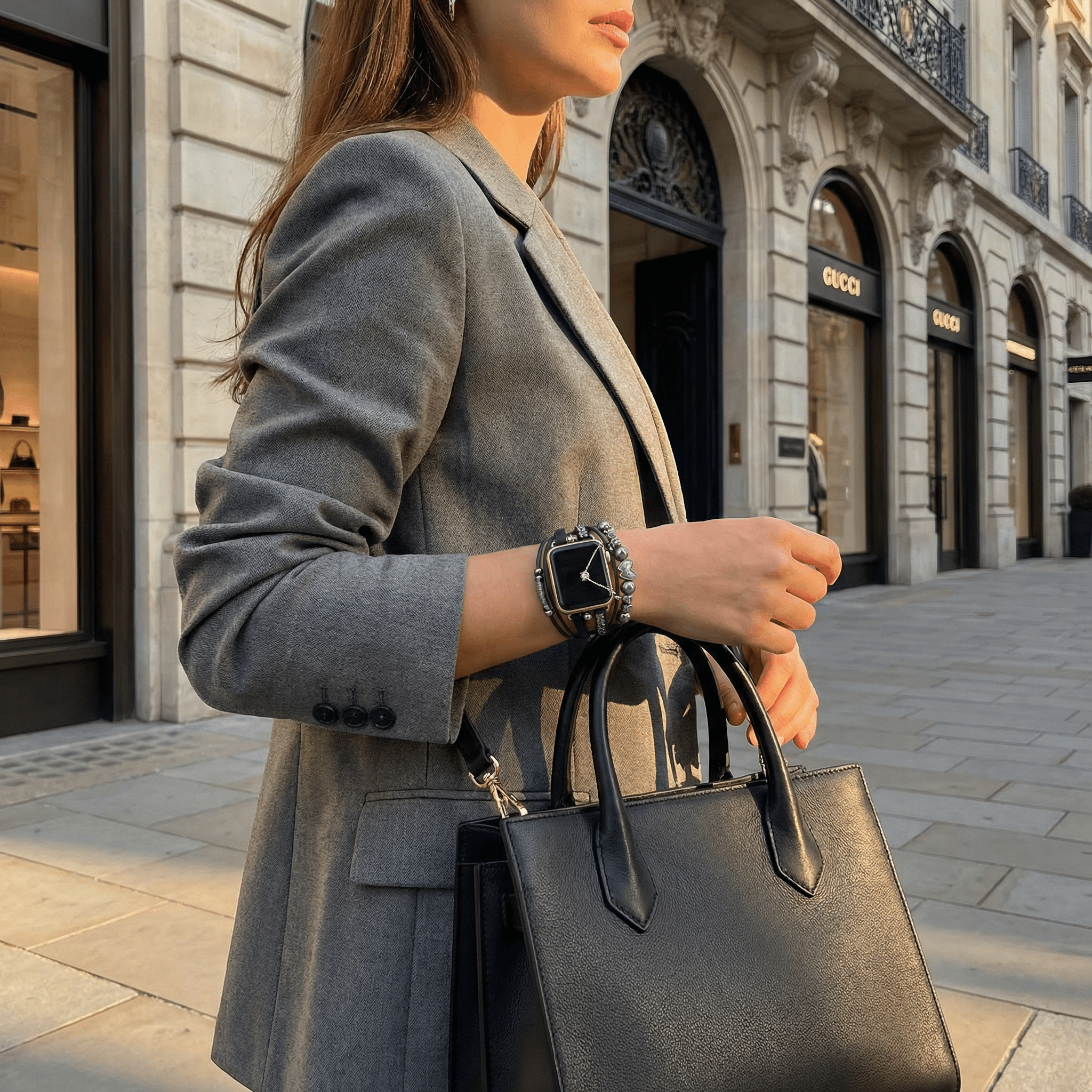 Apple Watch bracelet, multi-strand, multi-charm, for women, Fidi model