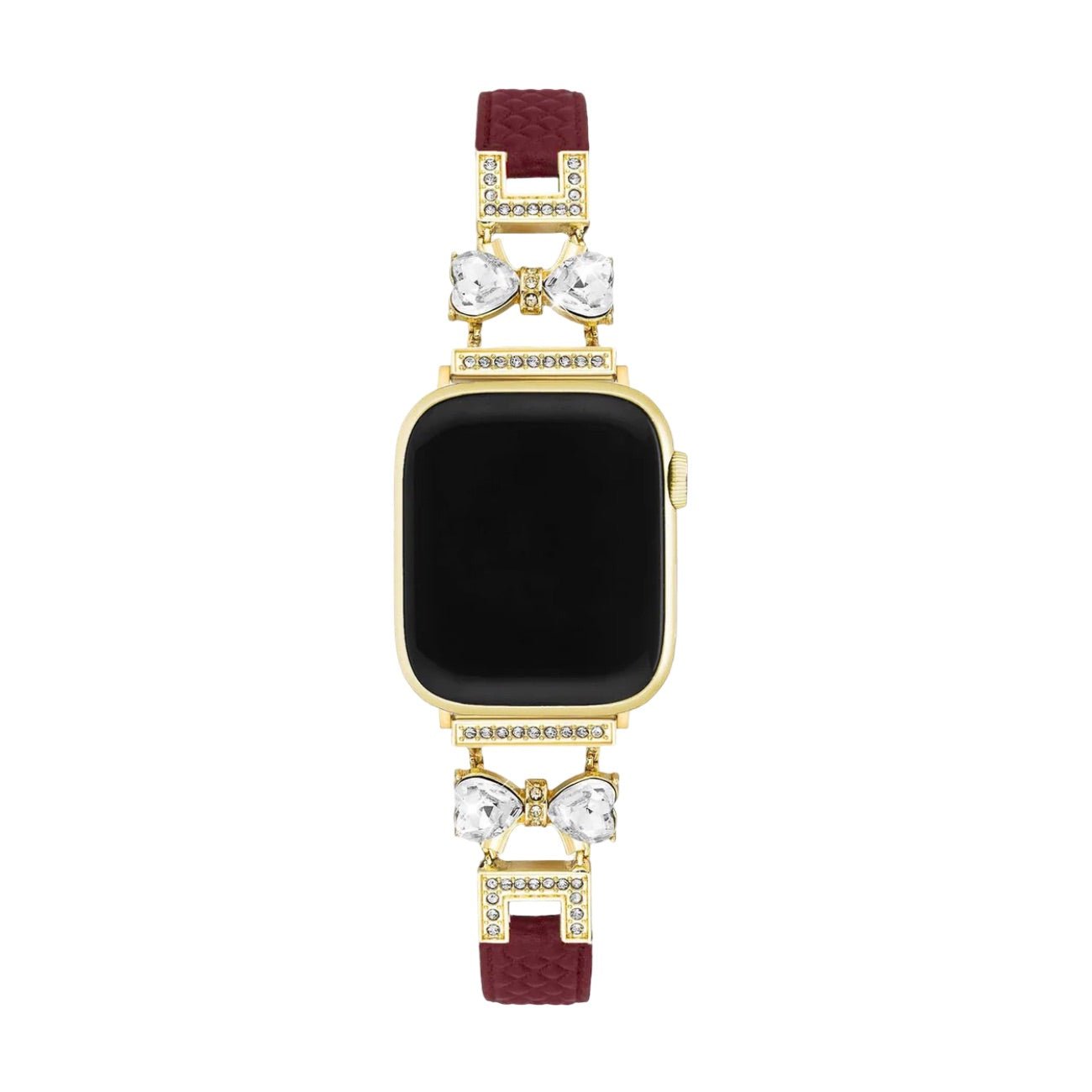 Apple Watch Bracelet, for women, chic leather, sparkling rhinestone strap, Bellita model