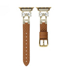 Apple Watch Bracelet, for women, chic leather, sparkling rhinestone strap, Bellita model