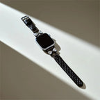 Apple Watch Bracelet, for women, chic leather, sparkling rhinestone strap, Bellita model