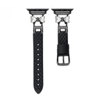 Apple Watch Bracelet, for women, chic leather, sparkling rhinestone strap, Bellita model