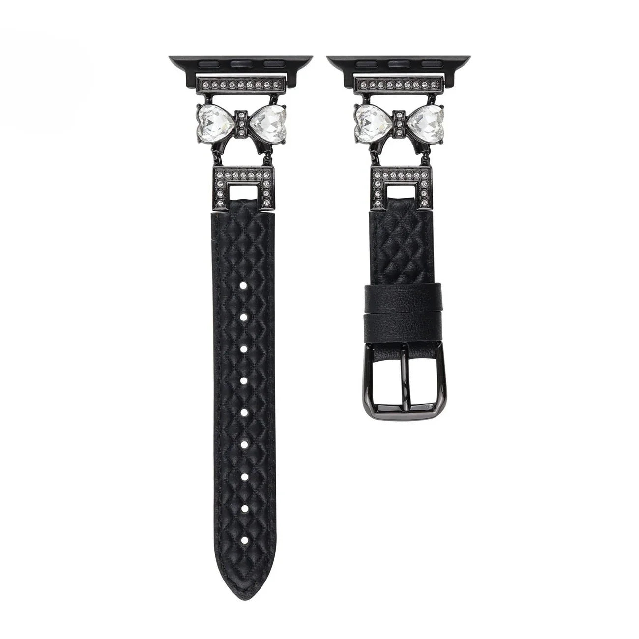 Apple Watch Bracelet, for women, chic leather, sparkling rhinestone strap, Bellita model