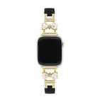 Apple Watch Bracelet, for women, chic leather, sparkling rhinestone strap, Bellita model