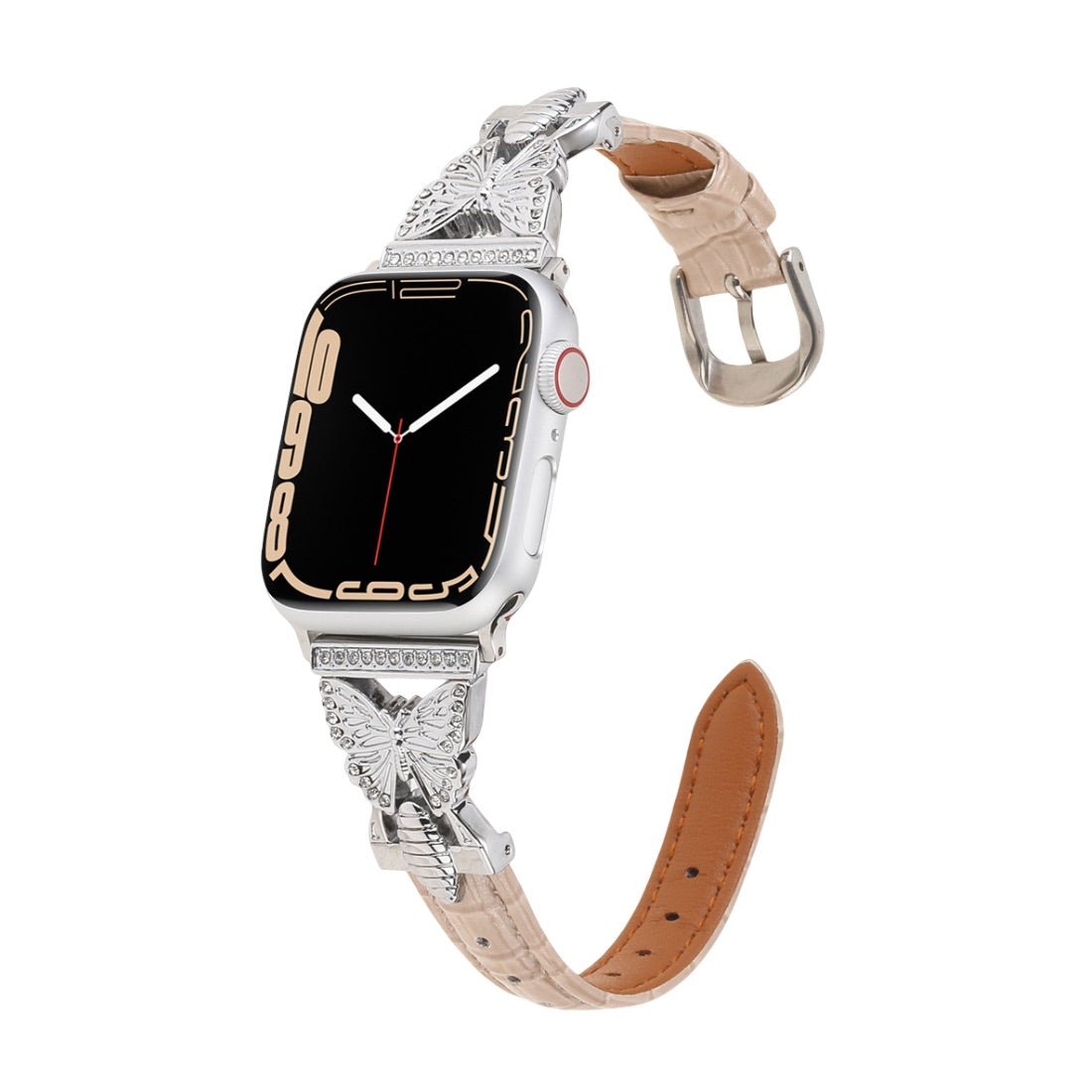 Apple Watch Bracelet, butterfly design with rhinestone accents, for women, Djibi model