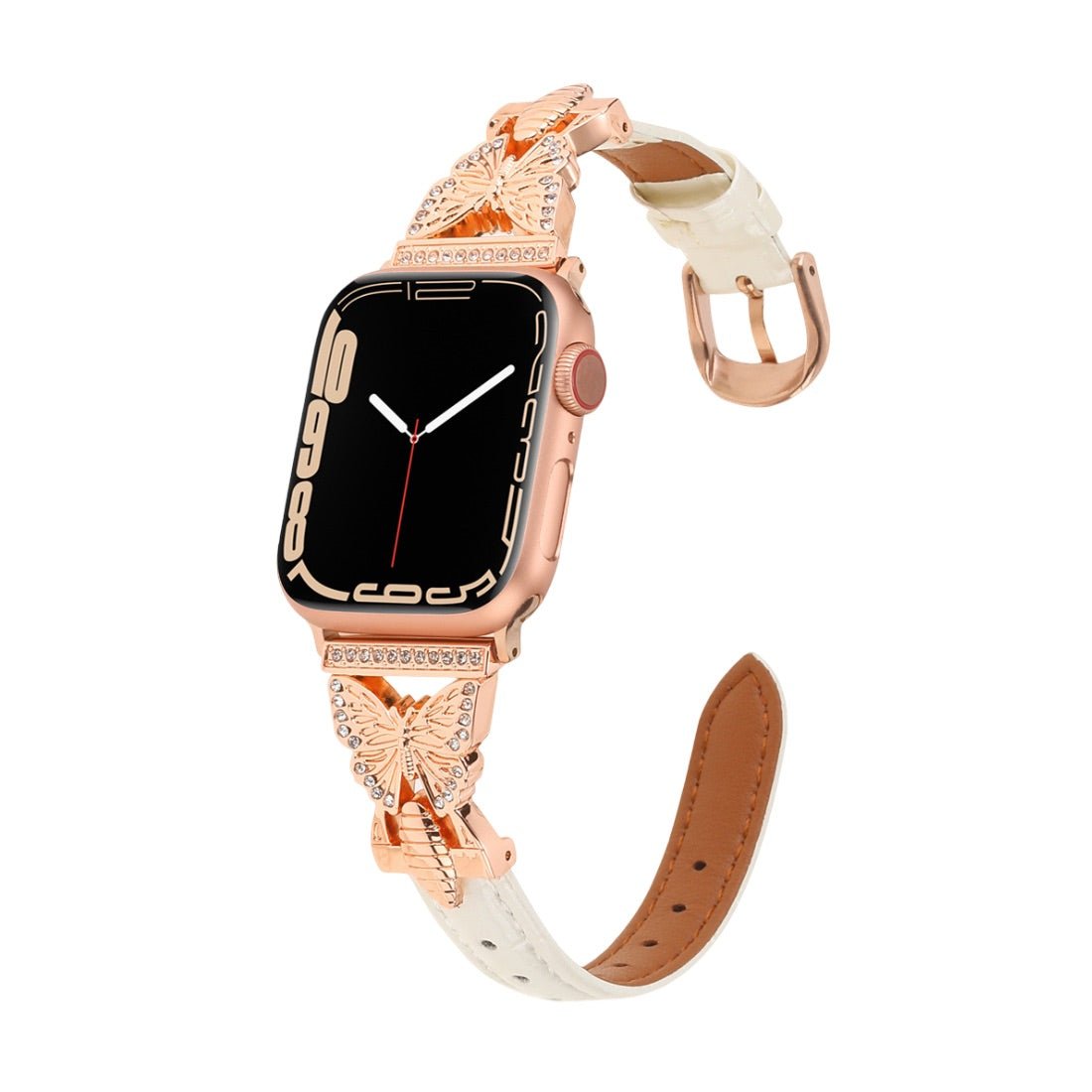 Apple Watch Bracelet, butterfly design with rhinestone accents, for women, Djibi model