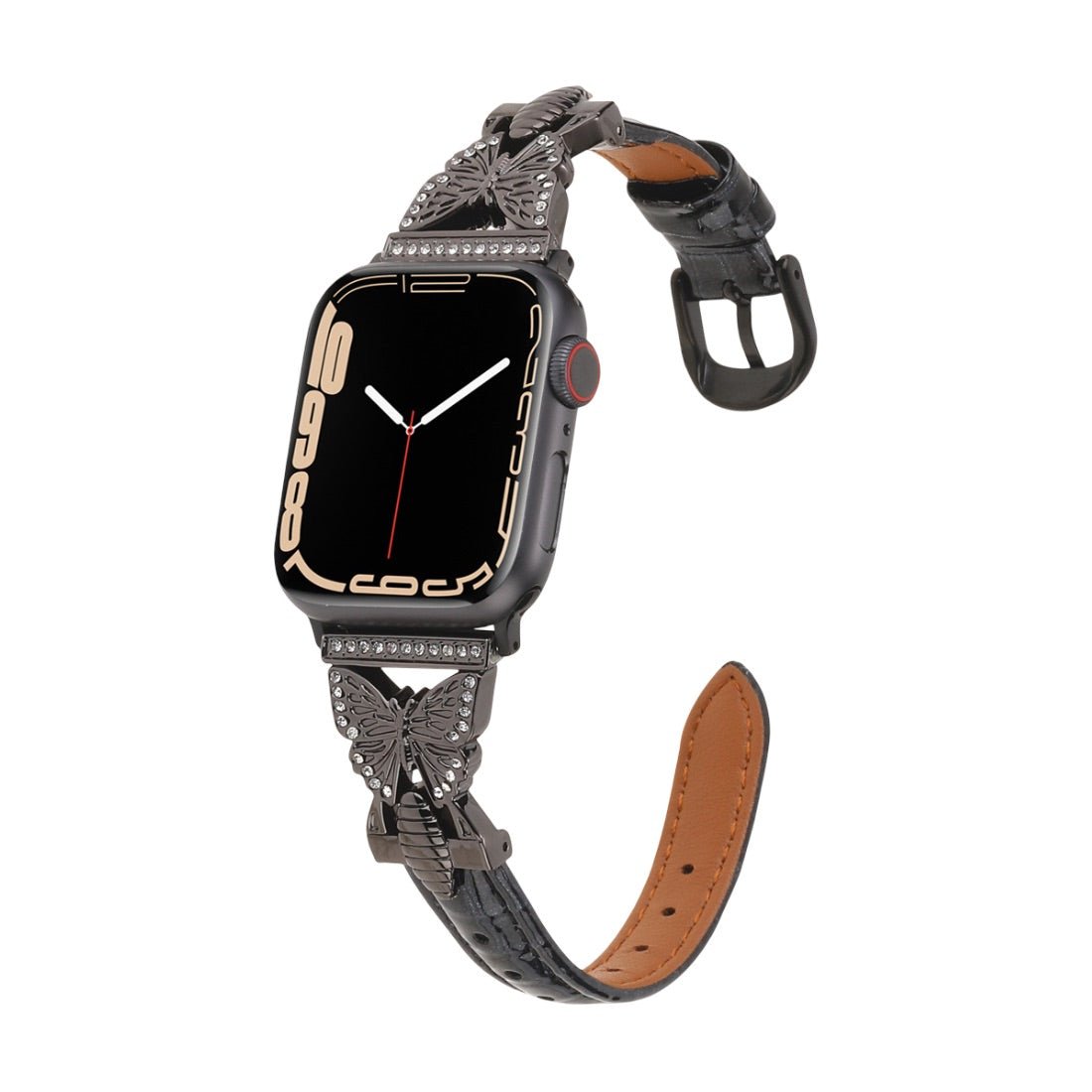 Apple Watch Bracelet, butterfly design with rhinestone accents, for women, Djibi model