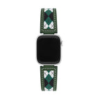 Apple Watch Bracelet, argyle diamond pattern, canvas and leather finish, for women, Marni model