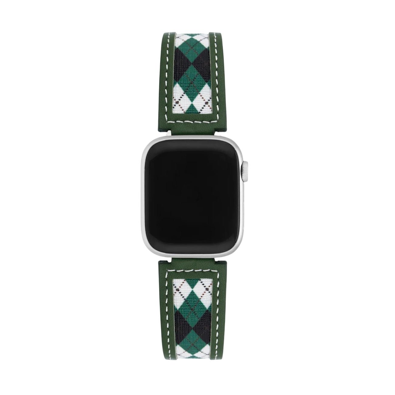 Apple Watch Bracelet, argyle diamond pattern, canvas and leather finish, for women, Marni model
