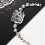 Apple Watch Bracelet, clover motif set with zircons, for women, Lotia model