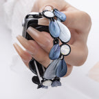 Apple Watch Bracelet, for women, harmonious feathers, Paonie model