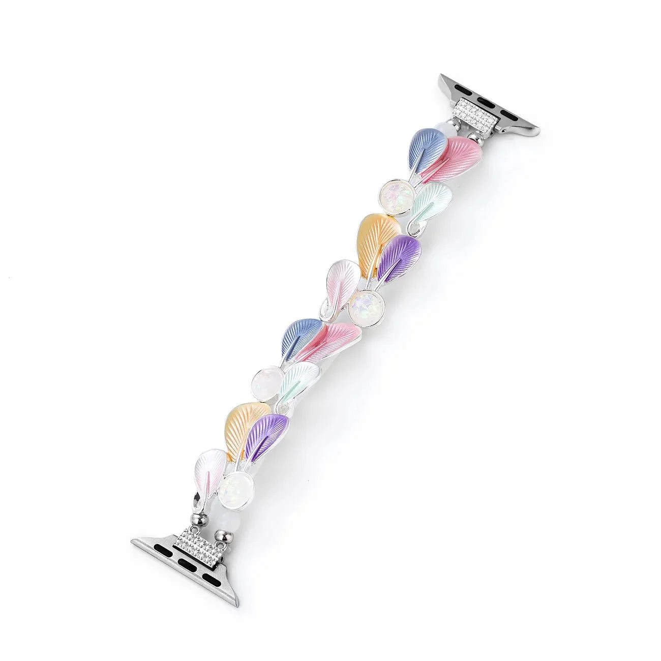 Apple Watch Bracelet, for women, harmonious feathers, Paonie model