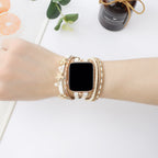 Apple Watch Multi-Strand Bracelet, Turtle and Starfish Charms, Beads, Akuna Model