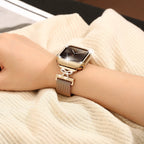 Chic and Cute Bracelet, Knotted Ribbon, Stainless Steel, for Apple Watch, Bima Model