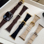 Genuine Leather Bracelet for Apple Watch, Smooth Finish, Pin Buckle, Mathilda Model
