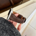 Genuine Leather Bracelet for Apple Watch, Smooth Finish, Pin Buckle, Mathilda Model