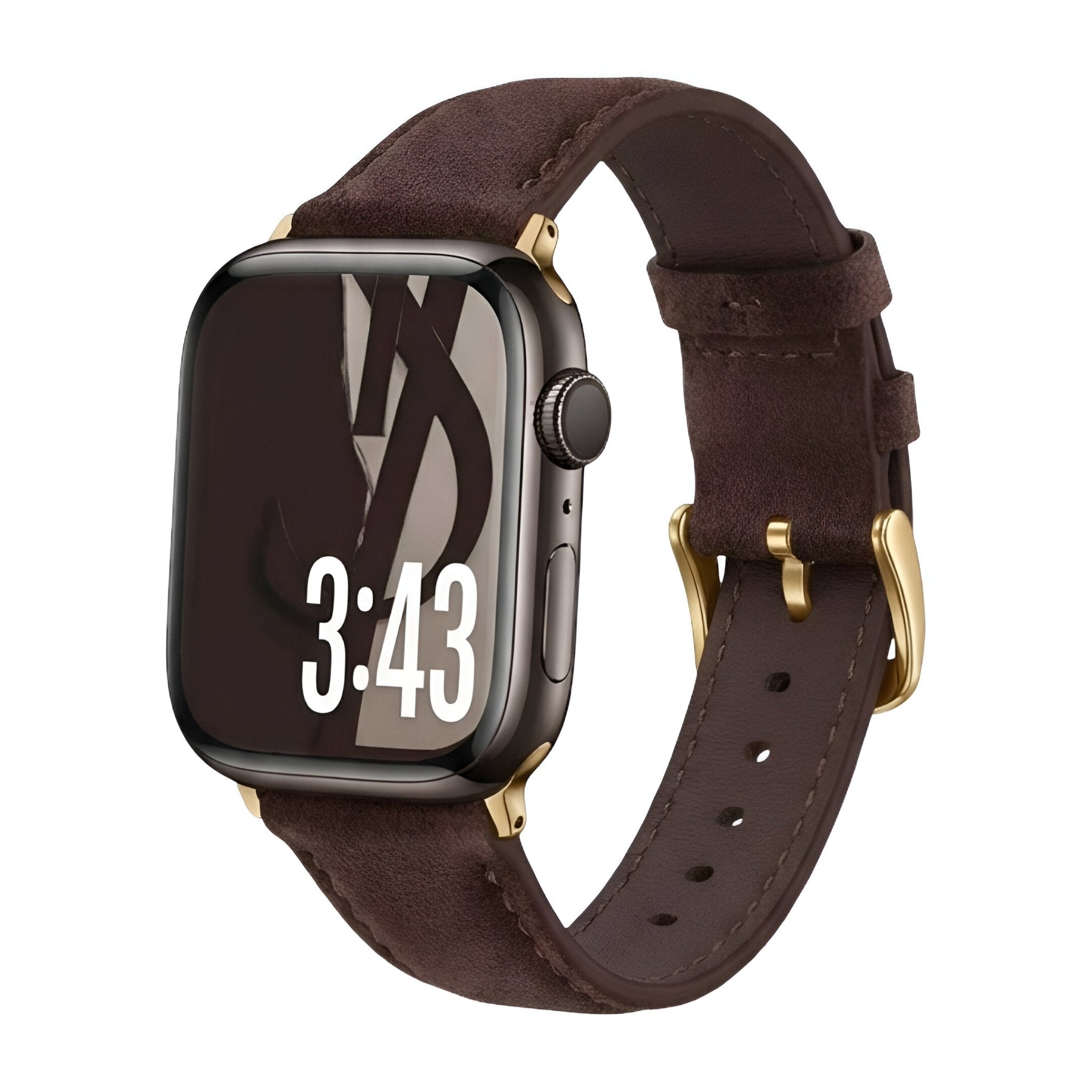 Genuine Leather Bracelet for Apple Watch, Smooth Finish, Pin Buckle, Mathilda Model