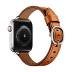 Bracelet for Apple Watch, oval buckle, silver, black or rose gold finish, Yrana model