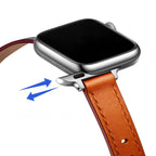 Bracelet for Apple Watch, oval buckle, silver, black or rose gold finish, Yrana model
