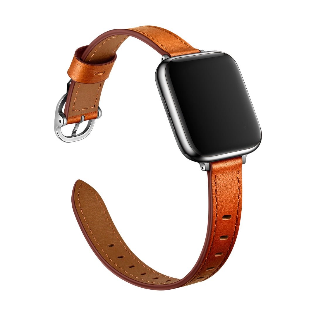 Bracelet for Apple Watch, oval buckle, silver, black or rose gold finish, Yrana model