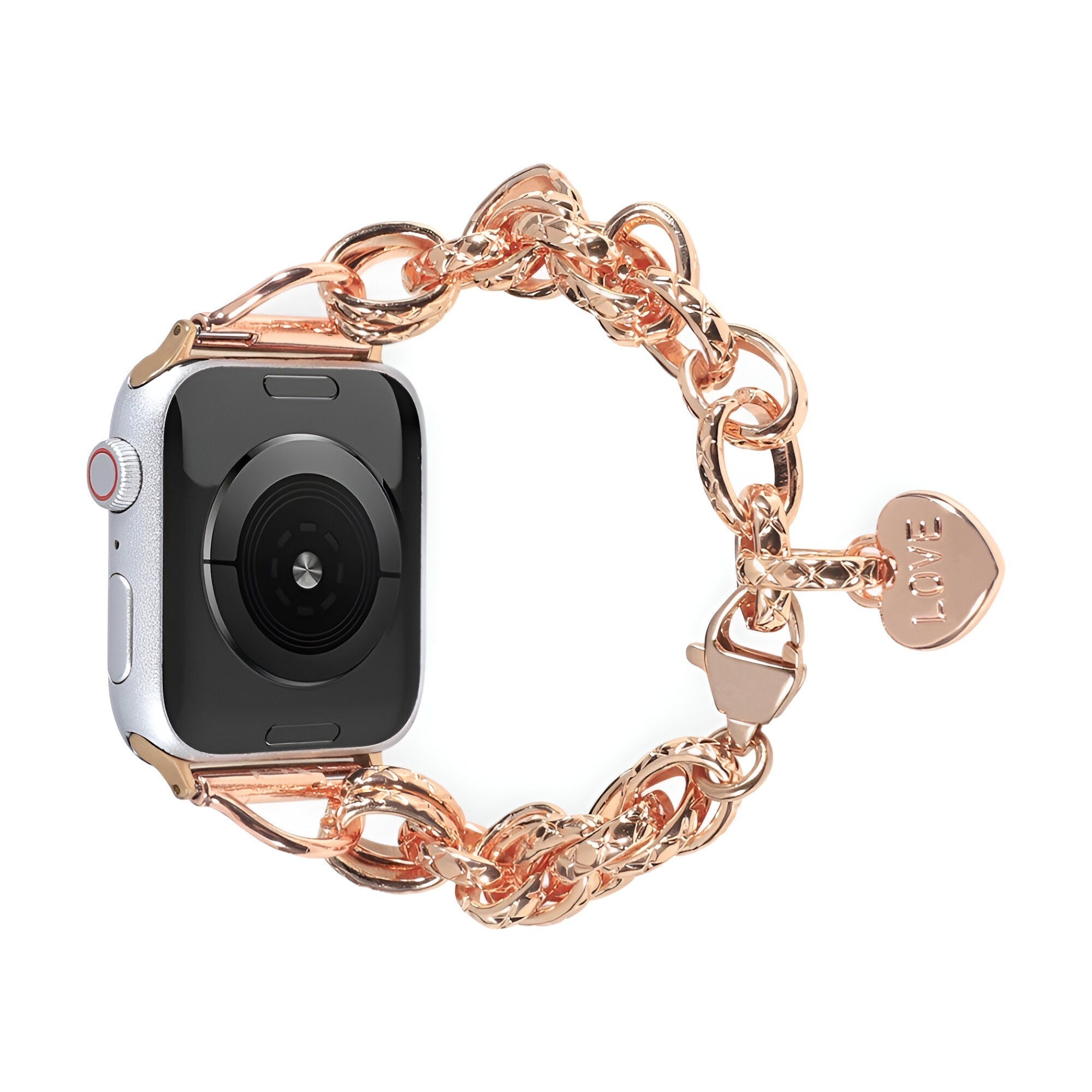 Apple Watch Bracelet, chain and heart, for women, Donatia model