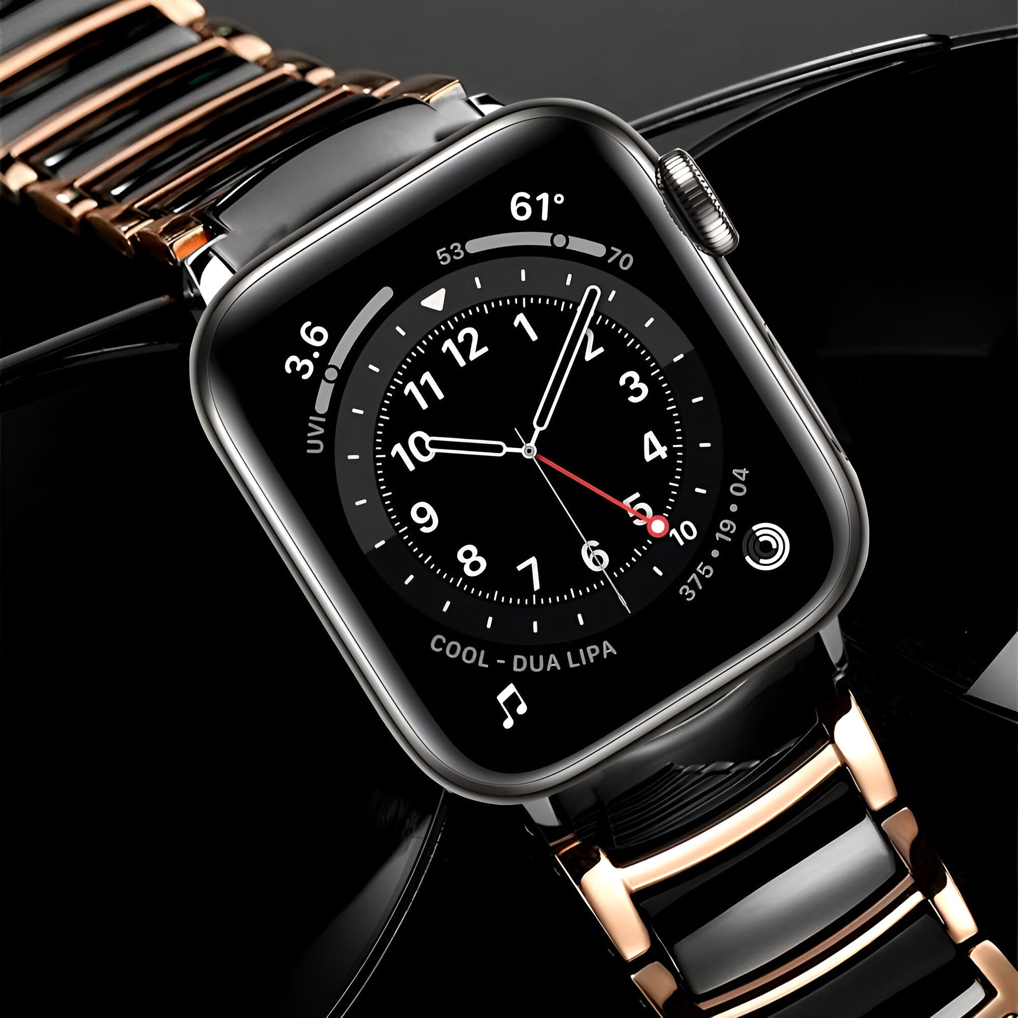 Apple Watch bracelet, stainless steel, elegant and luxurious appearance, Delta model