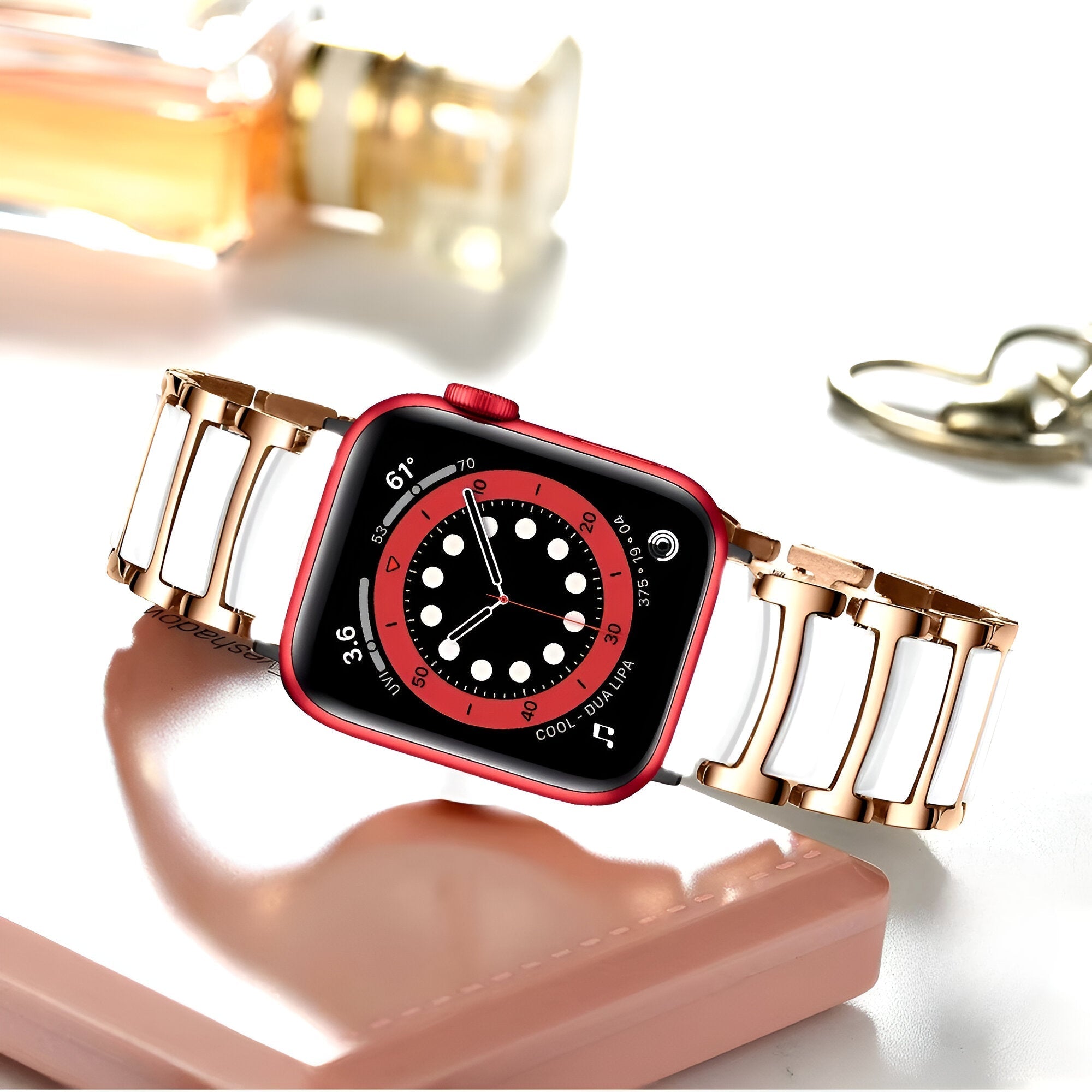 Apple Watch bracelet, stainless steel, elegant and luxurious appearance, Delta model