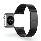 Apple Watch Bracelet in Stainless Steel, Adjustable Links, Butterfly Clasp, Juno Model