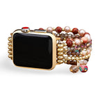 Apple Watch Multi-Strand Bracelet, Natural Beads and Stones, for Women, Elix Model