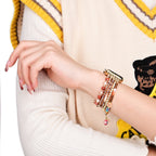 Apple Watch Multi-Strand Bracelet, Natural Beads and Stones, for Women, Elix Model