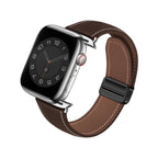 Apple Watch Bracelet, magnetic clasp with two sections, saddle stitching, Ozias model