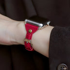 Apple Watch bracelet, leather, Timu model