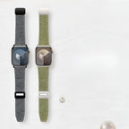 Aion Model Woven Denim Apple Watch Bracelet with Magnetic Clasp