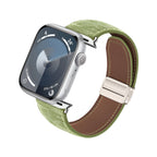 Aion Model Woven Denim Apple Watch Bracelet with Magnetic Clasp