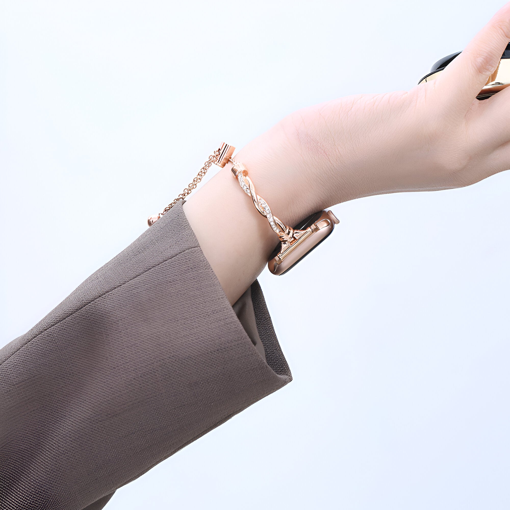 Apple Watch Bracelet, twisted metal, for women, Roxy model