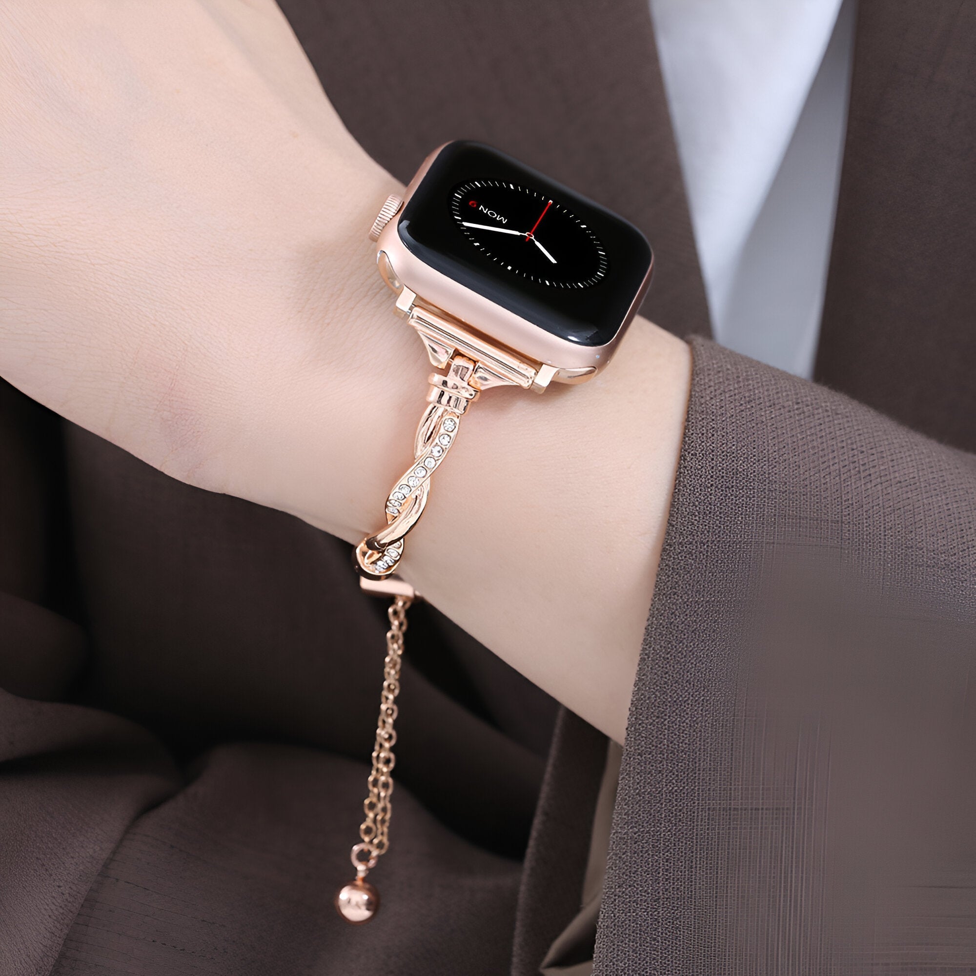 Apple Watch Bracelet, twisted metal, for women, Roxy model